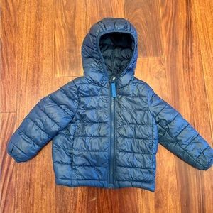 Primary Lightweight Puffer Jacket - Navy Blue, 18-24 months